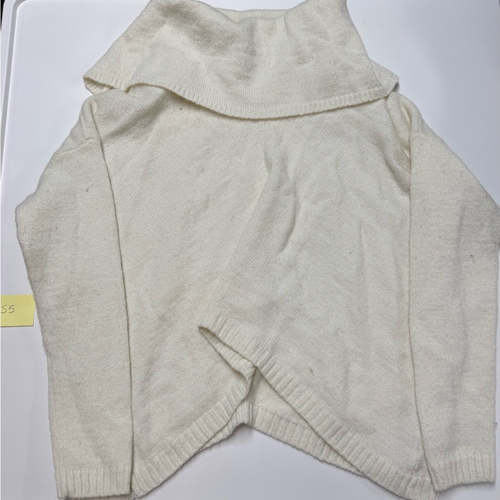 Express Cream Cowl Neck Sweater